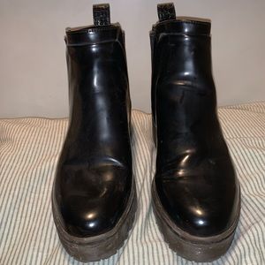 ZARA RUBBER ANKLE BOOTS